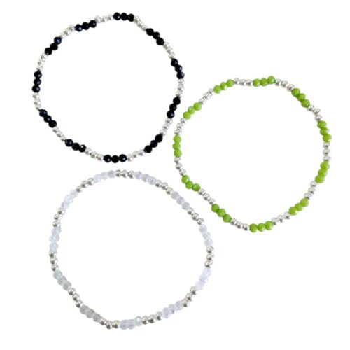 Pulsera plata 3*3