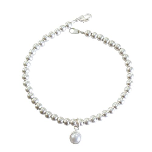 Pulsera plata Bol. con dije
