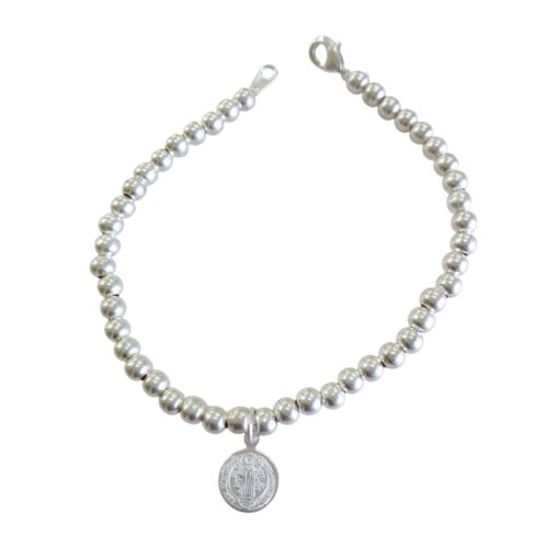 Pulsera plata Bol. con dije