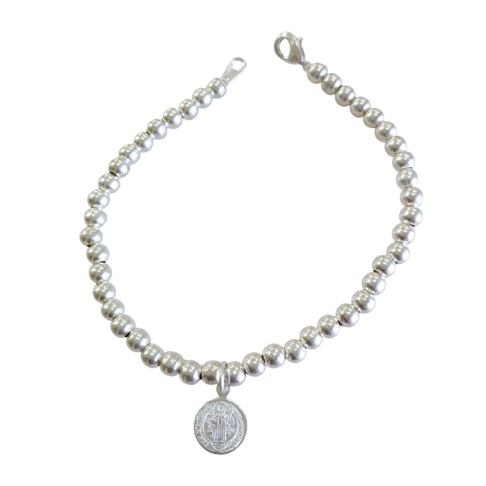 Pulsera plata Bol. con dije