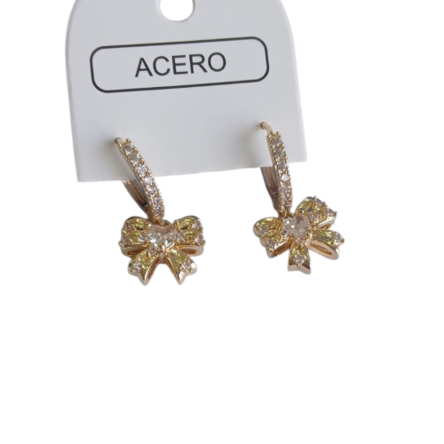Aro AQD moño dije colgantes strass