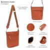 Bandolera Nador dos cierre y broche 27x24x8