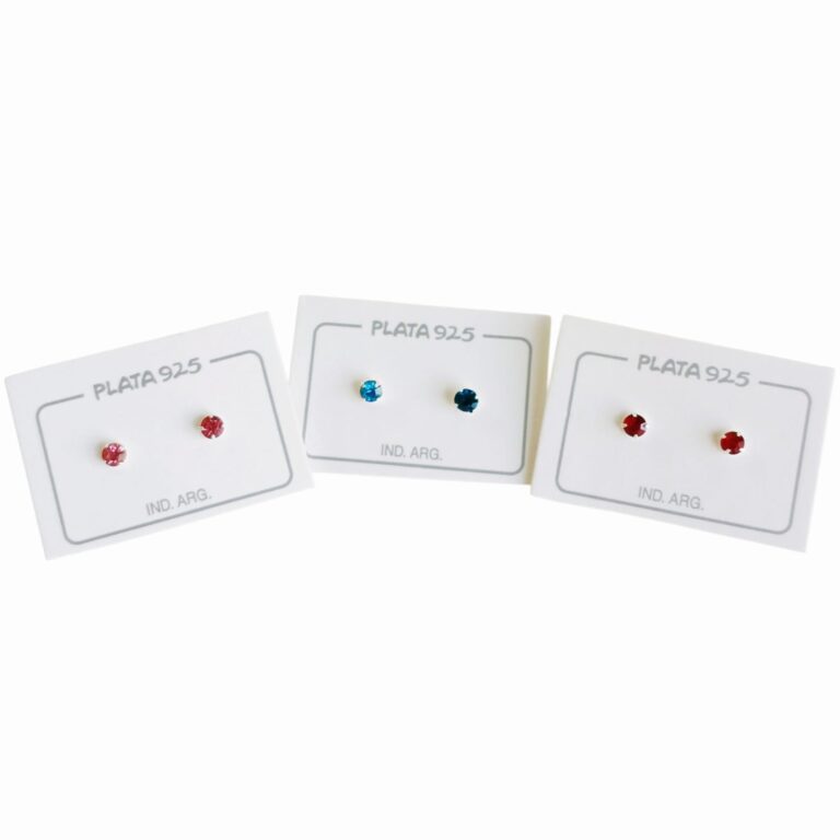 Aro Plata 925 Pasante Stras