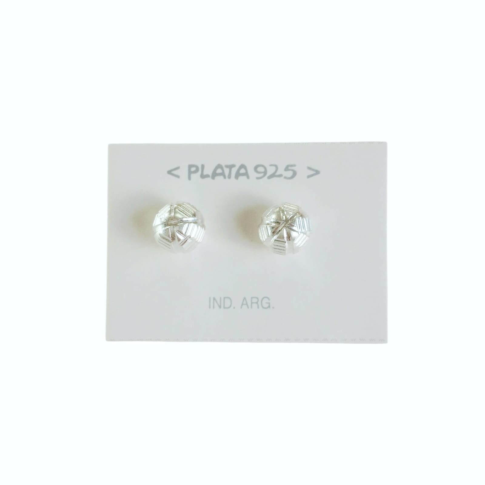 Aro Plata 925 Bolita Facetada