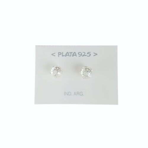 Aro Plata 925 Bolita Calada con Cubic