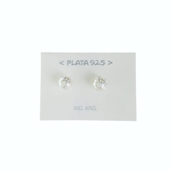 Aro Plata 925 Bolita Calada con Cubic