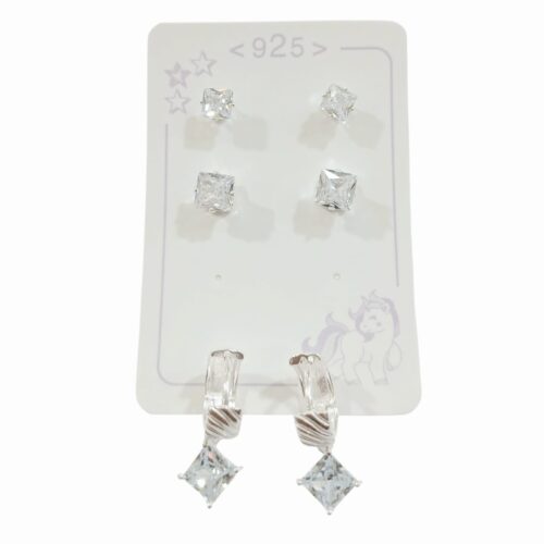 Aro Plata 925 Blister x3 Pares