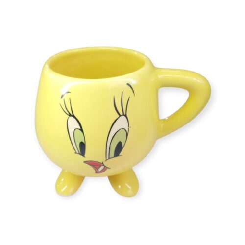 Taza Grande Cerámica Patitas con decoración