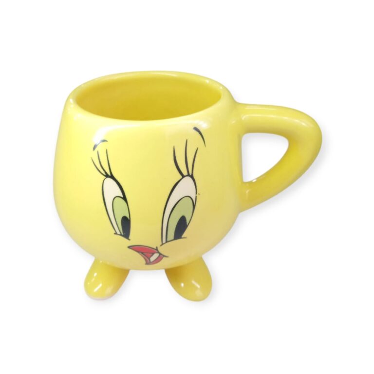 Taza Grande Cerámica Patitas con decoración