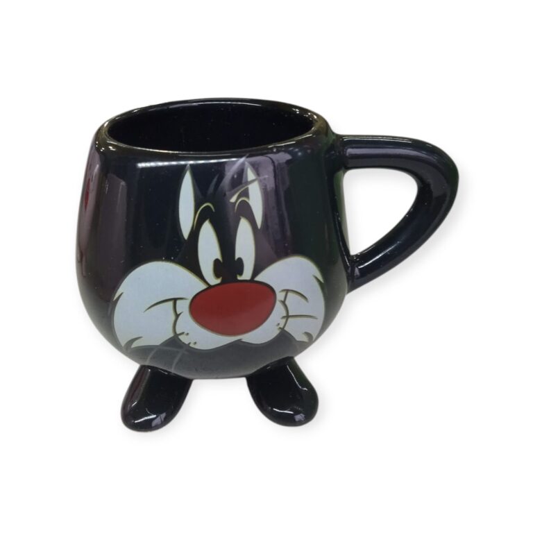 Taza Grande Cerámica Patitas con decoración