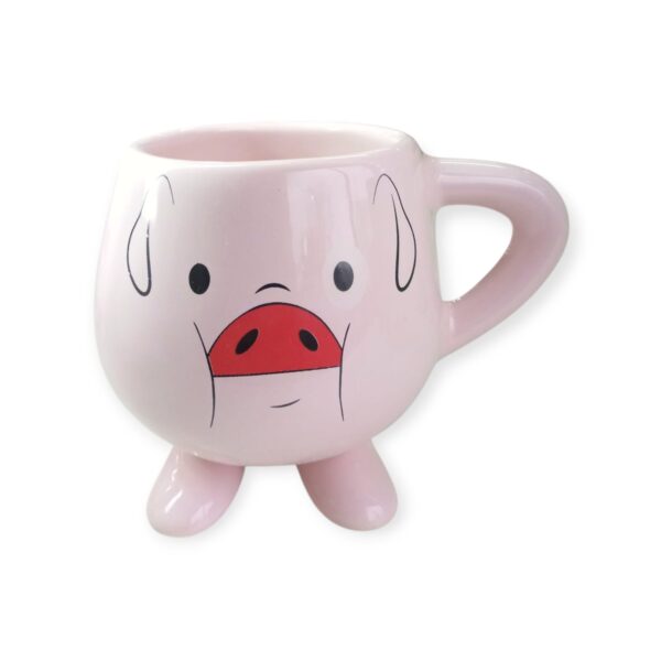 Taza Grande Cerámica Patitas con decoración