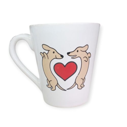 Taza Cerámica con decoración Perro Salchicha
