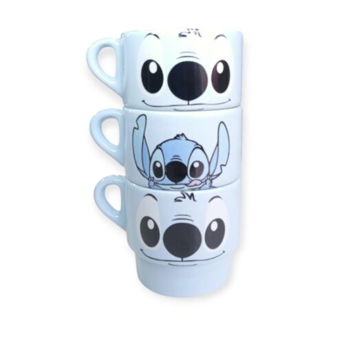 Taza Cerámica Apilable con decoración