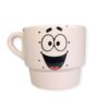 Taza Cerámica Apilable con decoración