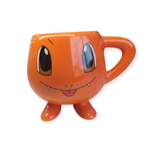 Taza Grande Cerámica Patitas con decoración