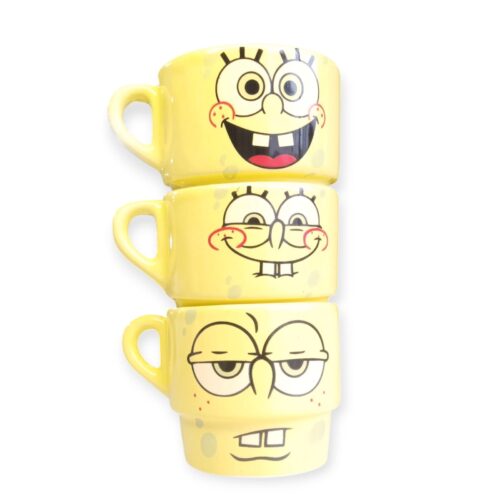 Taza Cerámica Apilable con decoración