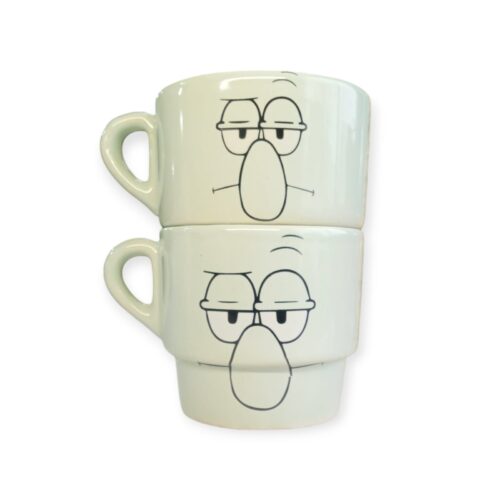 Taza Cerámica Apilable con decoración