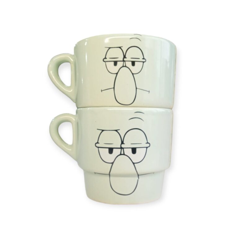 Taza Cerámica Apilable con decoración