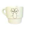 Taza Cerámica Apilable con decoración
