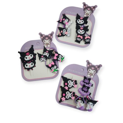 Colitas y elasticos “Kuromi”
