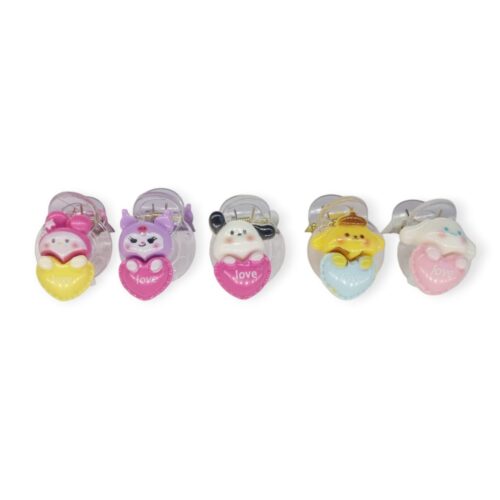 set Brochecitos cristal c/aplique x10u