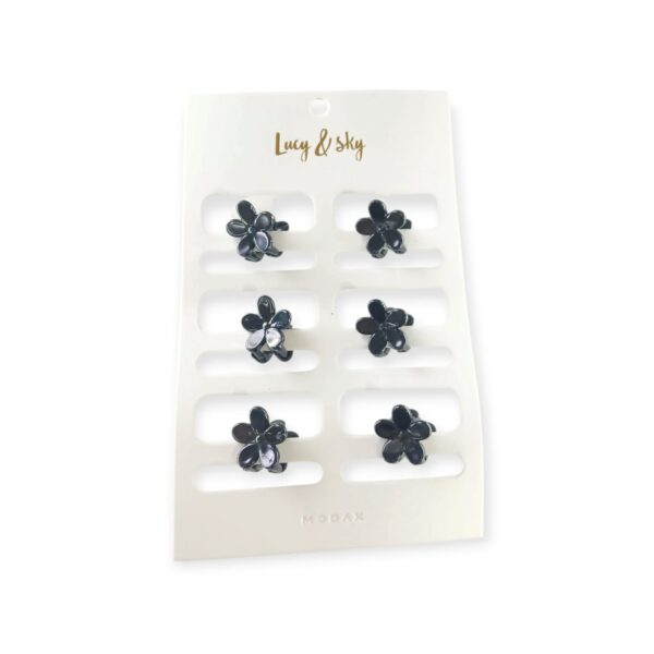 Set broches florecitas mini x6u