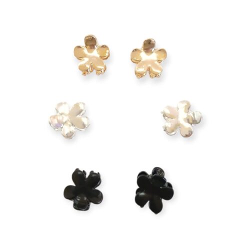 Broches metal florecitas