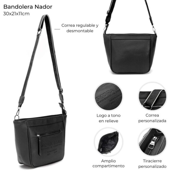 Bandolera Rif con remaches 30x21x11