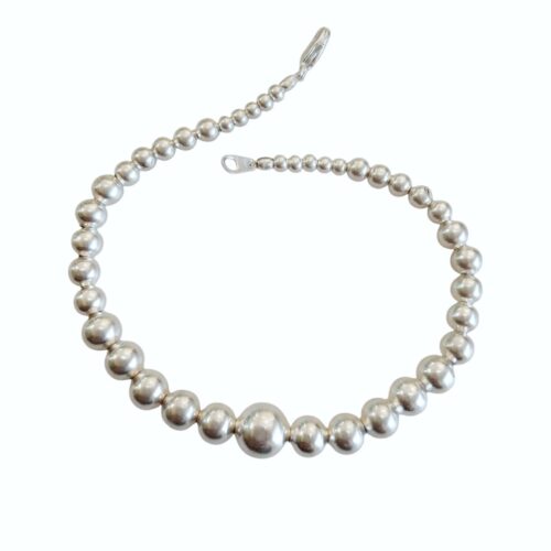 Pulsera plata Cristal con Gancho