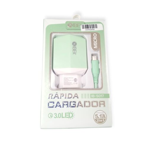 Cargador v8 micro USB IBEK 5.1a IB.50