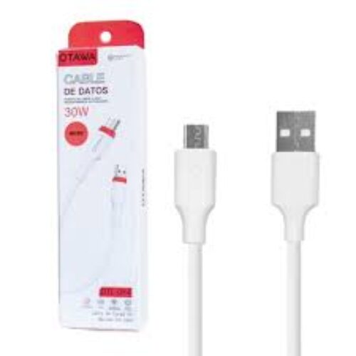 Cable Otawa USB a TIPO MICRO 30w -carga rápida- +3 UNIDADES