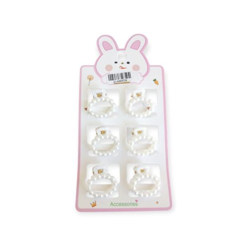 Broches chicos perlas x6u