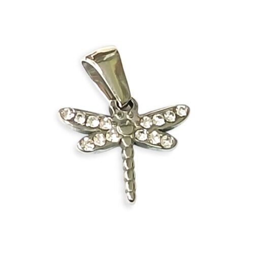 Dije AQ libelula con strass