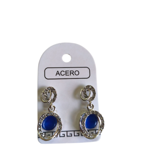 Aro colgante con perla.