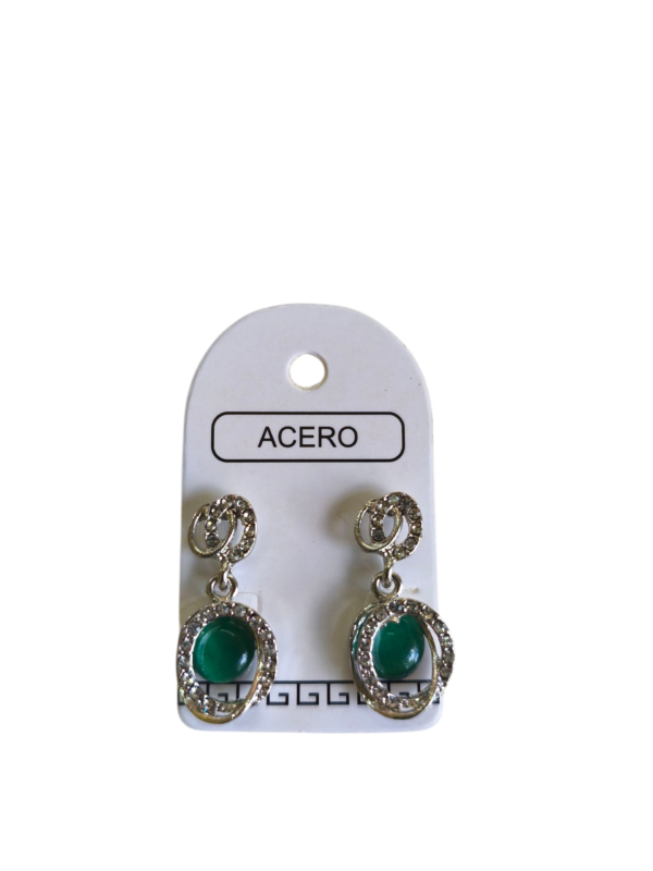 Aro colgante con perla.