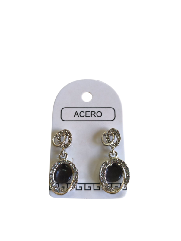 Aro colgante con perla.