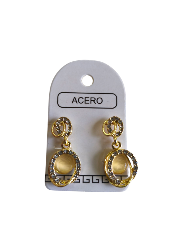 Aro AQD colgante con perla.