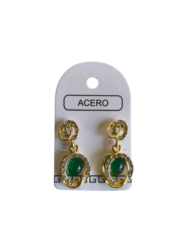 Aro AQD colgante con perla.