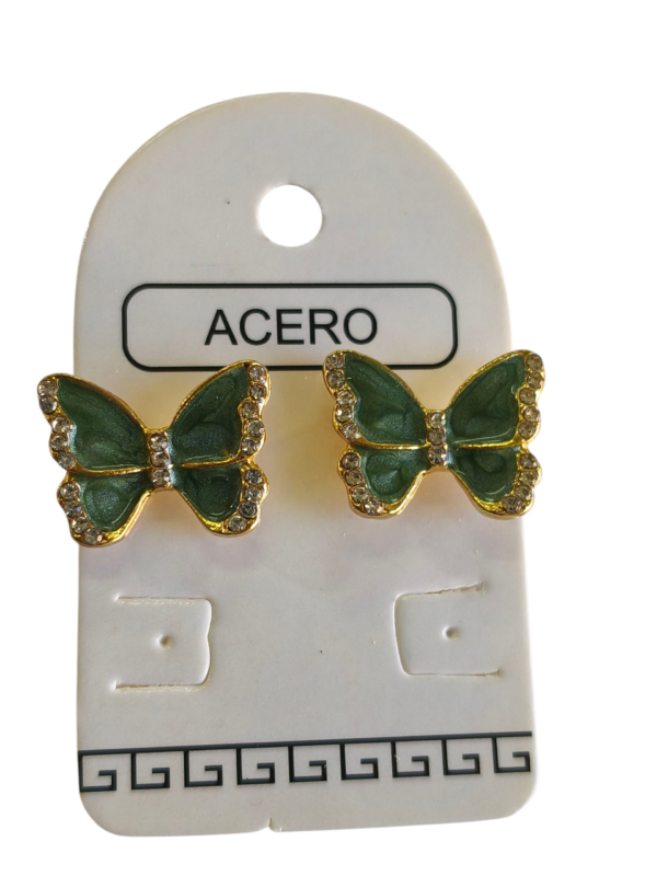 Aro AQD mariposa esmaltada.