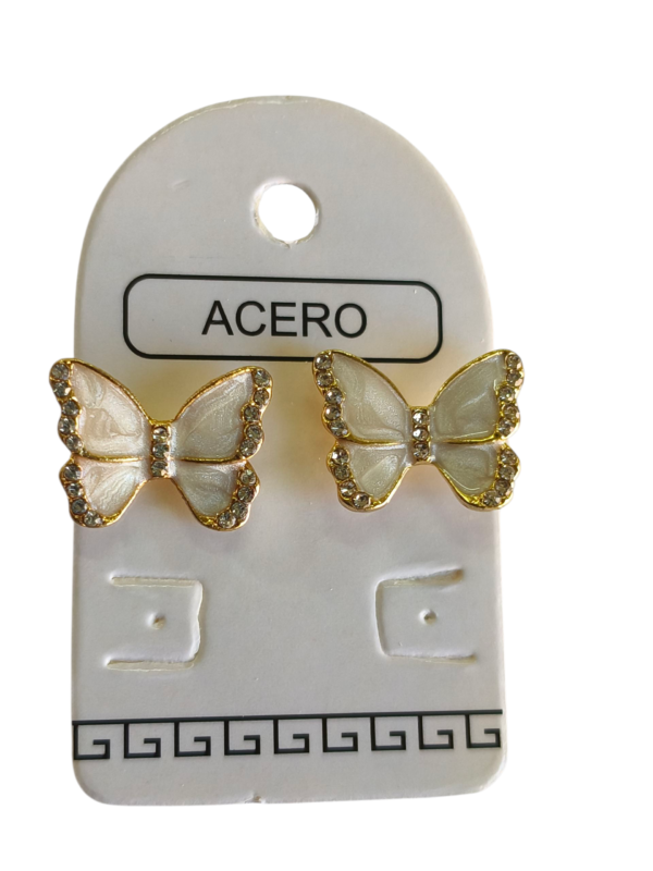 Aro AQD mariposa esmaltada.