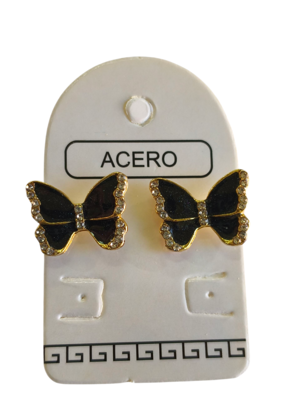 Aro AQD mariposa esmaltada.