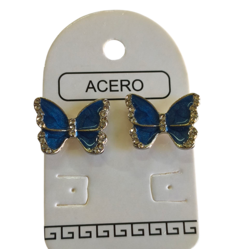 Aro AQ mariposa esmaltada.