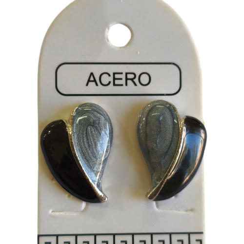 Aro corazón esmaltado.