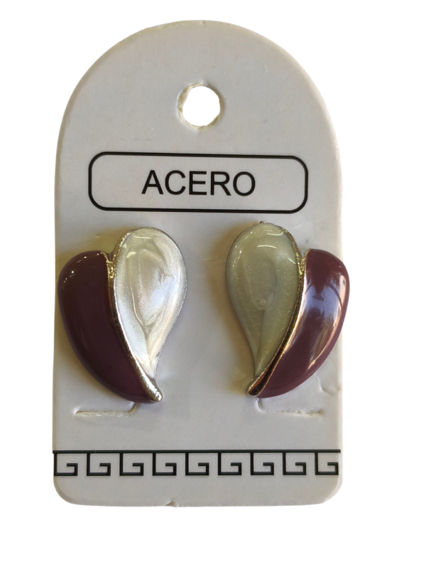 Aro AQ corazón esmaltado.