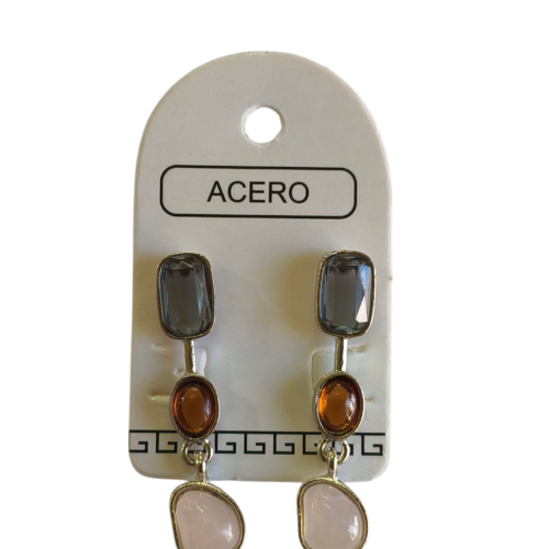 Aro AQ colgante con piedras.