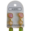 Aro AQD colgante con piedras.