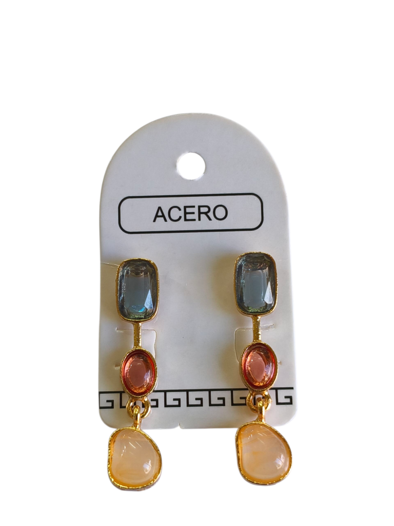 Aro AQD colgante con piedras.