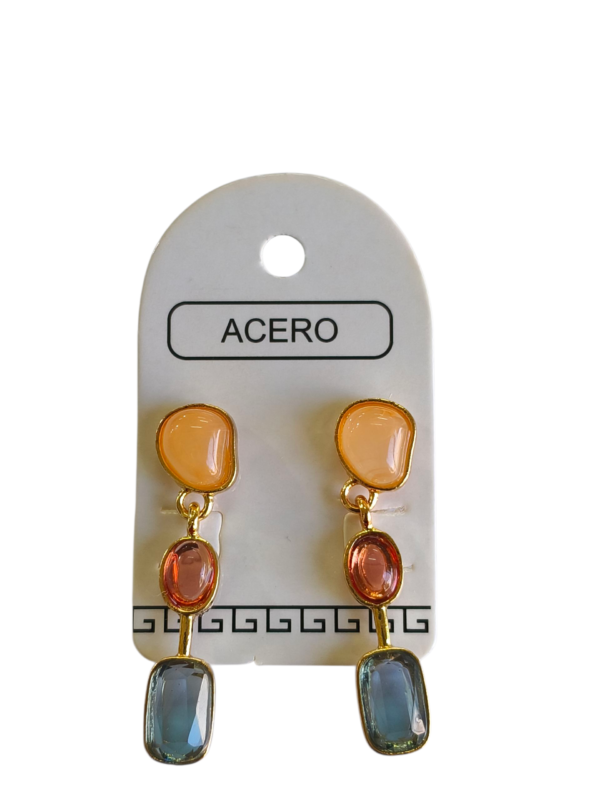Aro AQD colgante con piedras.