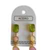 Aro AQD colgante con piedras.