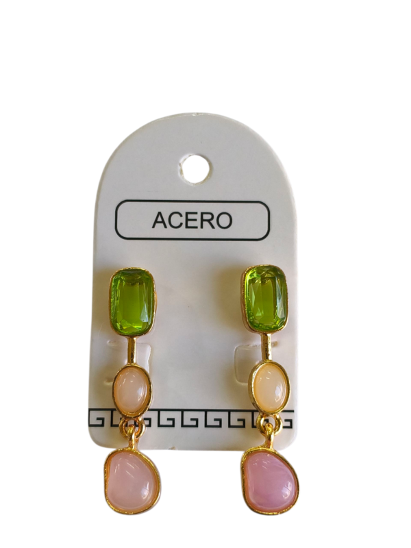 Aro AQD colgante con piedras.